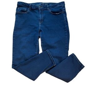 𝅺michael Kors Dark Wash Cropped Skinny Jeans Size 10